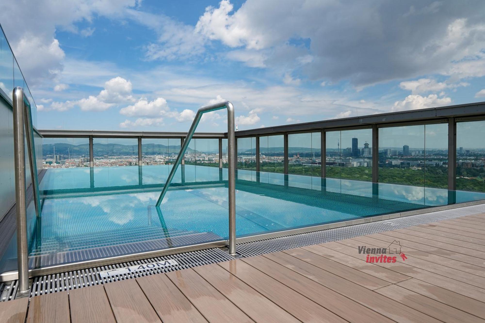 Triiiple 7Heaven - Amazing View On Top Floor With Rooftop Pool Vienna Exterior photo