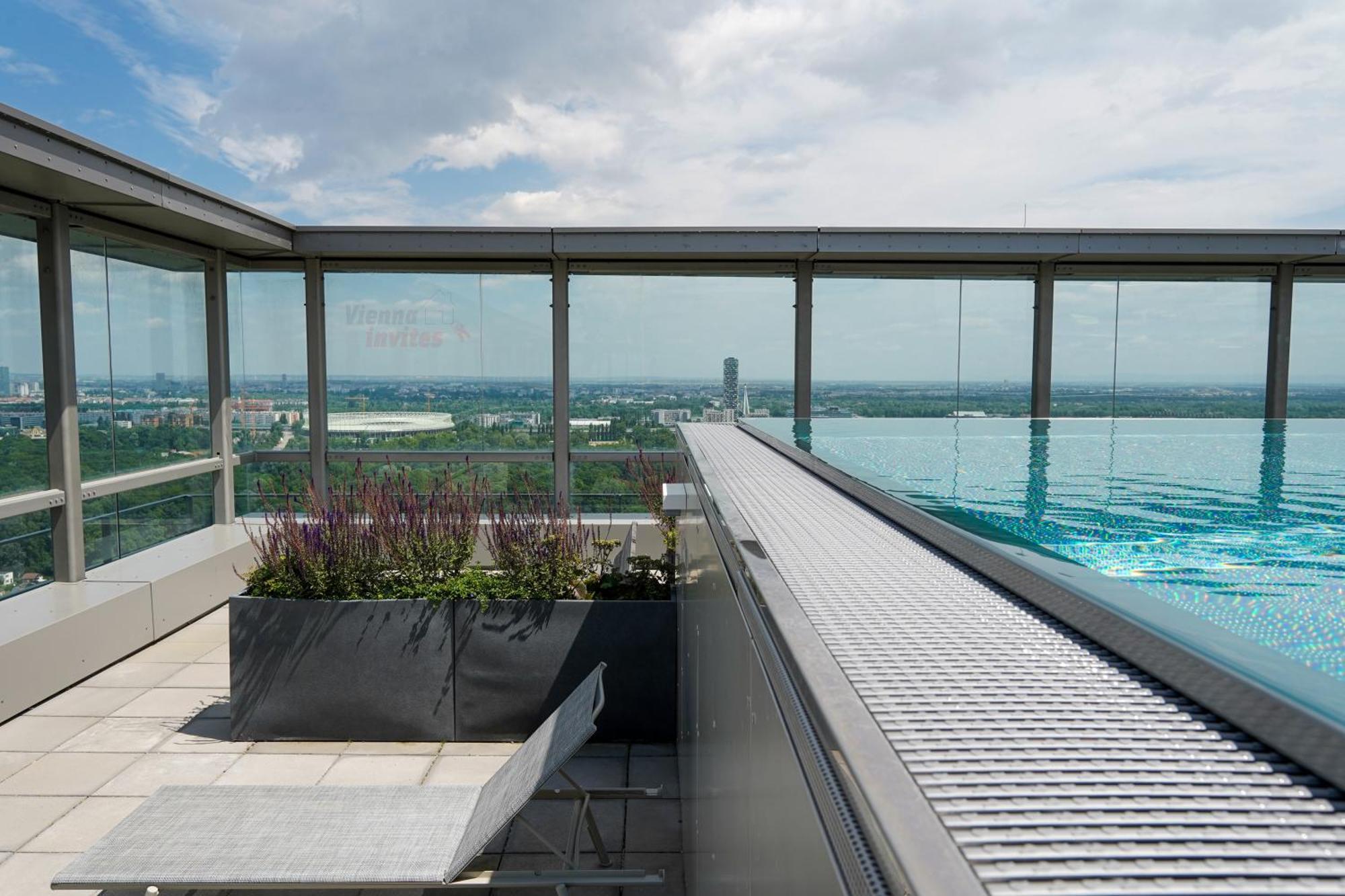 Triiiple 7Heaven - Amazing View On Top Floor With Rooftop Pool Vienna Exterior photo