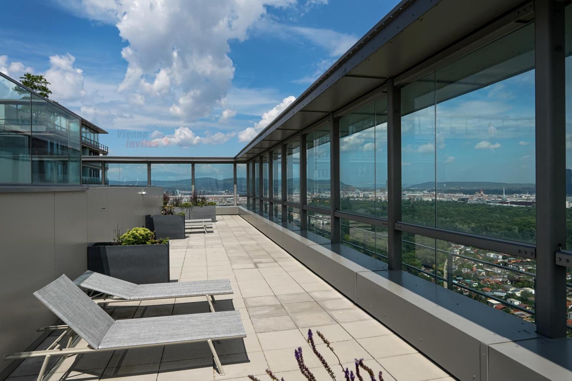 Triiiple 7Heaven - Amazing View On Top Floor With Rooftop Pool Vienna Exterior photo